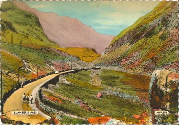 Llanberis Pass, posted 1965